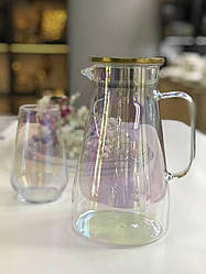 Глечик для напоїв "Аква", 1600 мл, перламутровий