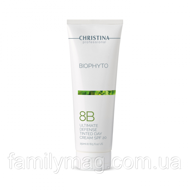 Денний крем «Абсолютний захист» SPF 20 з тоном Ultimate Defense Tinted Day Cream Bio Phyto Christina 250 мл