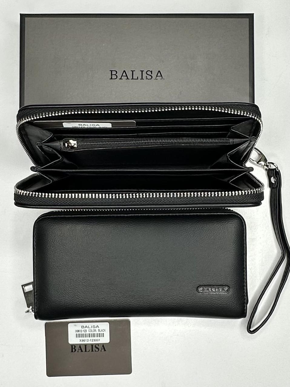 😎Гаманець чоловічий клатч зі штучної шкіри на блискавці "BALISA", фото 1
