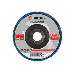 Диск зачистний зі спіненого абразиву 125*222*13 мм P46 T27 INTERTOOL BT-0604