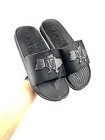 Мужские тапочки Украина черные , Обувь на лето