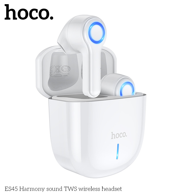 Навушники Bluetooth HOCO Harmony sound TWS wireless headset ES45 |30/320mAh, BT5.0, 3.5H|