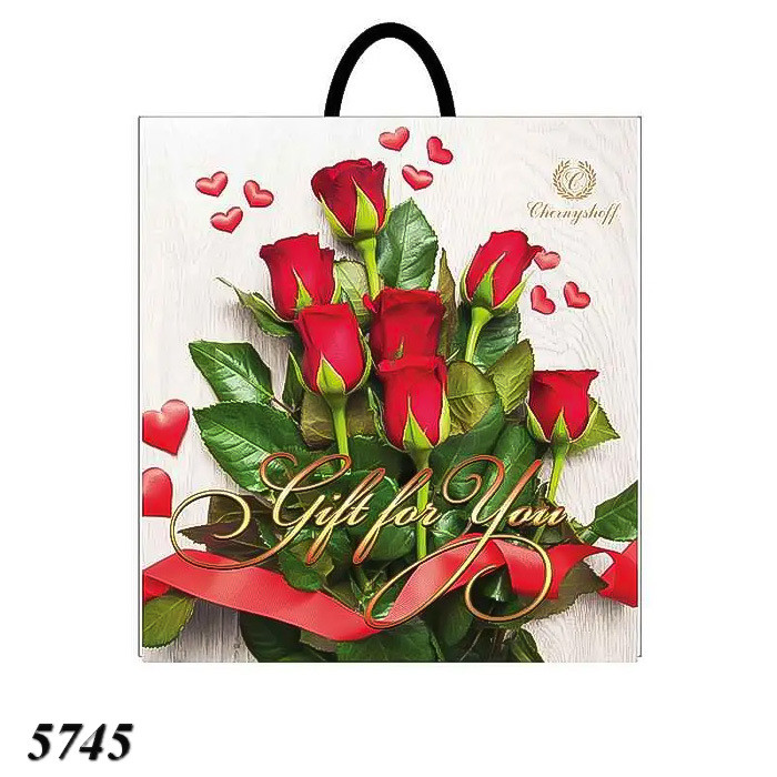 Пакет ПластикПак Букет Троянд 40х42 см (25шт), фото 1