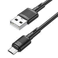 Кабель Micro USB 1.0 m HOCO X83 Fast Charging (6931474770882) чорний (коробка)