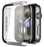 Захисний чохол бампер на Apple Watch серія 7 8 на 45 мм прозорий, скло захисне для apple watch 45mm з чохлом, фото 6