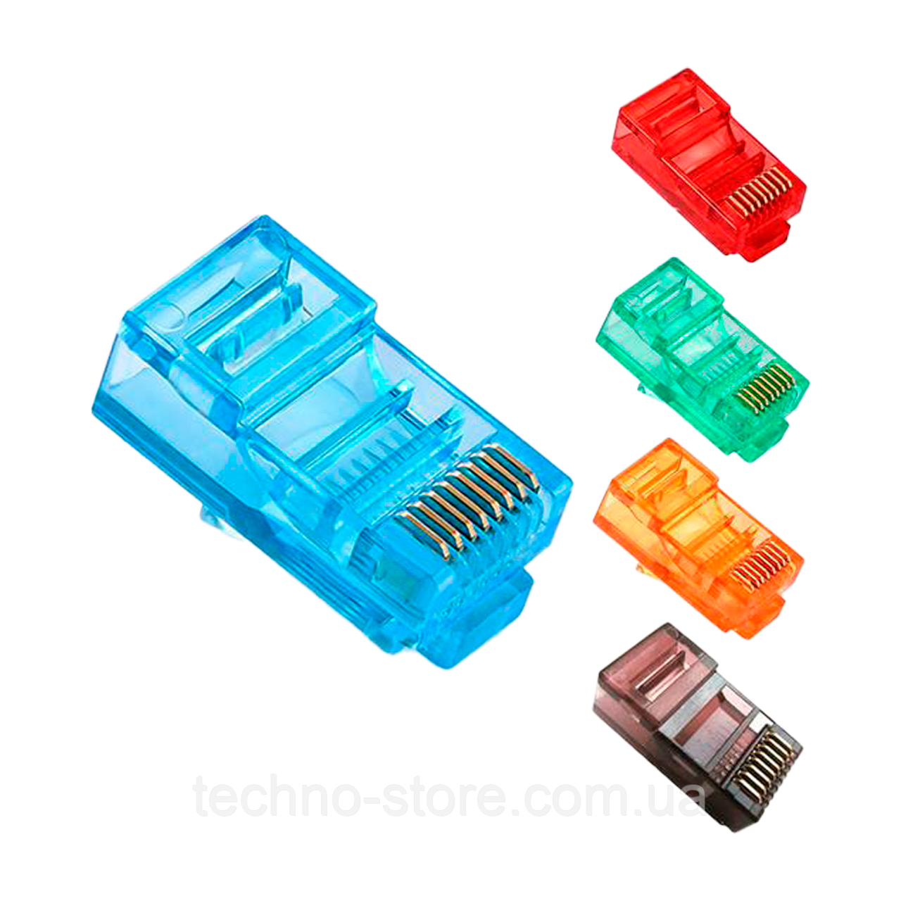 Конектор кольоровий RJ45 8P8C UTP Cat.5E (100 шт)