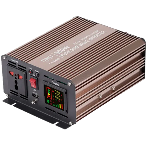 Інвертор YCPЕ-1000, 1000Вт (пік - 2000Вт), In: 11-15В DC - Out: 220-230В AC, чиста синусоіда, CNC, фото 2