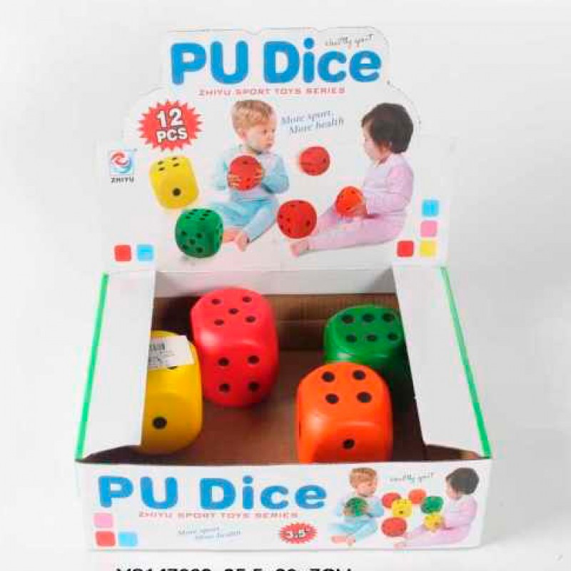 Кубик ZY123, фомовий, 6 см, у ляльці, (3колір), фото 1