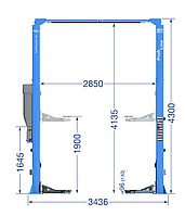 Підіймач для сто 4.2 т TWIN BUSCH TW 242 PEB 43