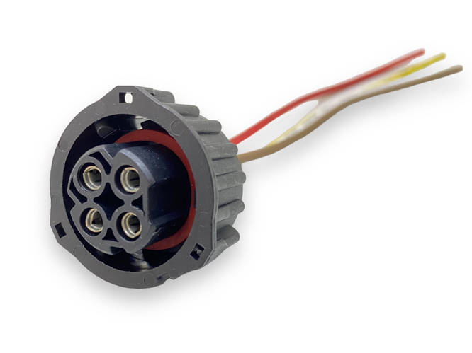 Разъём байонетный 4 контакта фишка фонаря МАЗ (ID#1211338107), цена ...