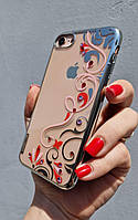 Чехол силіконовий для iPhone Beckberg Diamod silver series