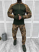 Тактический костюм убакс пиксель летний, Форма для ВСУ убакс и штаны пиксель, Армейский костюм летний