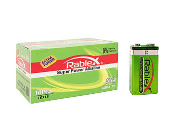 RABLEX Alkaline 6LR61 Крона 9V, фото 1