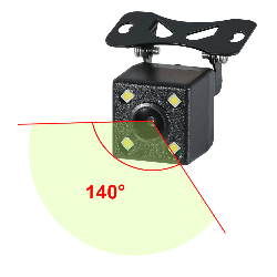 Камера заднього виду для автомобіля R0003A2P |4IR LED, 140°|