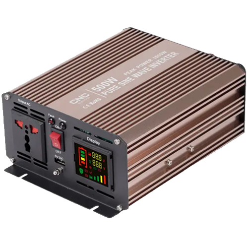 Інвертор YCPЕ-4000, 4000Вт (пік - 8000Вт), In: 11-15В DC - Out: 220-230В AC, чиста синусоіда, CNC