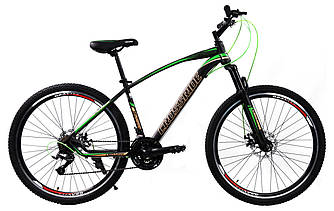Велосипед 27.5" Crossride WESTSIDE AM DB рама 15" Чорно-зелений