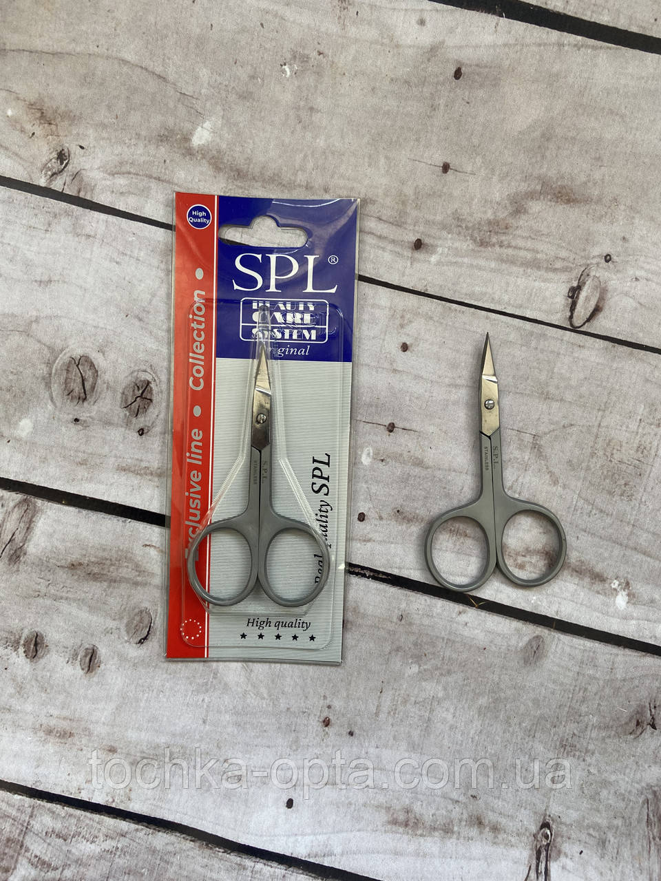 Ножиці SPL нігтьові загнуті з великими кільцями, фото 1