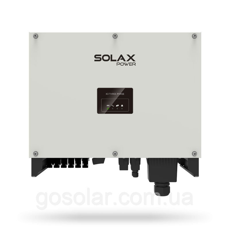 Мережевий інвертор для сонячних електростанцій SOLAX 30 KW, X3-30.0-T-D (30 кВт, 3 фази)