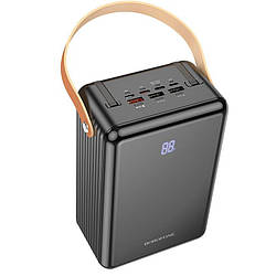 УМБ портативне зарядне Power Bank BOROFONE Terra BJ32 8000 mAh 3USB, 2Type-C, Lightning, QC, чорне