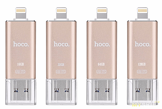 Флешка USB/lightning MFI Hoco UD2 16GB