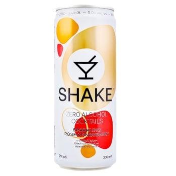 Напій Shake Sparkling Strawberry сильногазований безалкогольний 0,33л*24шт