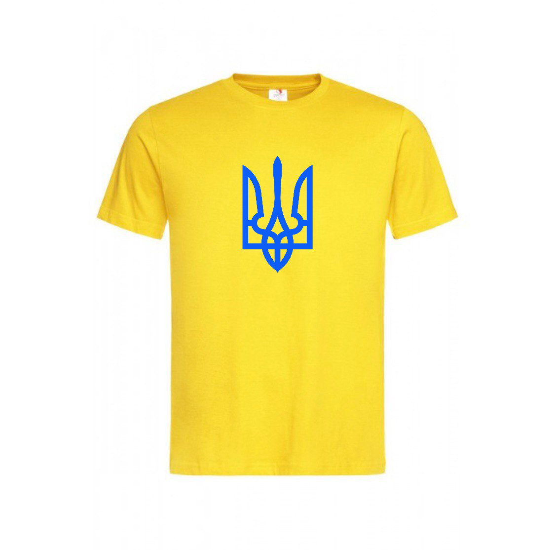 Патріотична футболка герб жовтий синій