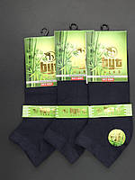 Чоловічі шкарпетки короткі бамбук BYT однотонні в сітку 40-44 12 пар/уп сині