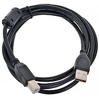 Кабель Atcom USB 2.0 AM/BM Ferite 1.8 м Black Mb