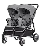 Коляска для двійні з переноскою CARRELLO Connect CRL-5502/1, Ink Gray, фото 3