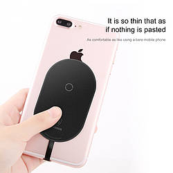 Приймач Qi BASEUS Microfiber Wireless Charging Receiver (For iPhone) |1A|