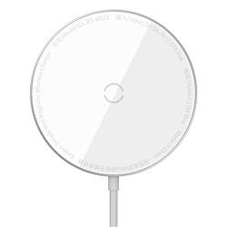 Зарядка Qi BASEUS Simple Mini Magnetic Wireless Charger (suit for Iphone 12 with Type-C cable 1.5 m)
