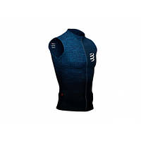 Майка женская бесшовная для тренировок Compressport Trail Postural Tank Top, Blue Melange, L