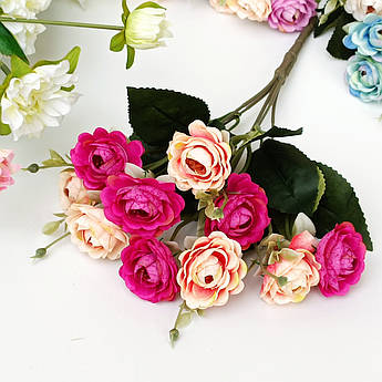 Штучні квіти. Букет троянд Барокко.31 см Виний