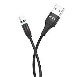 Кабель Hoco Micro USB Магнітний fresh LED U76 |2.4A, 1.2M|