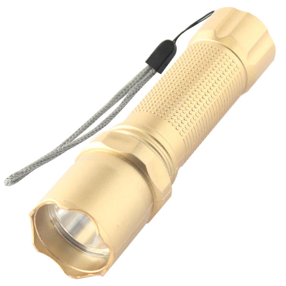 Ліхтар ручний Quantum QM-FL1044 Minik gold 3W LED з USB 40шт/уп