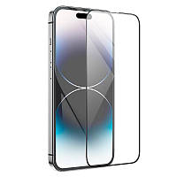 Защитное стекло для iPhone 14 Pro Max 6.7" с усиленными бортикам Hoco Nano 3D full screen edges protection