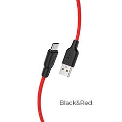 Кабель Hoco Micro USB Silicone X21 Plus |2M, 2.4A|