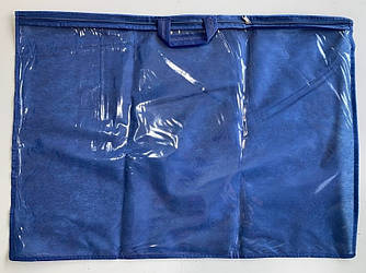 Упаковка для подушки, домашнього текстилю (50х70 см, ПВХ 90, синя, 10 шт/упаковка)