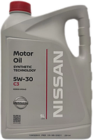 Синтетическое моторное масло NISSAN 5W30 C3 (5л)