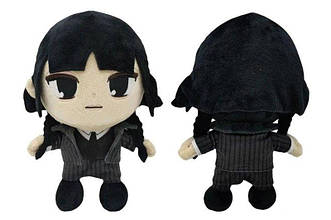 М'яка іграшка лялька Венздей 24 см Венсдей Адамс