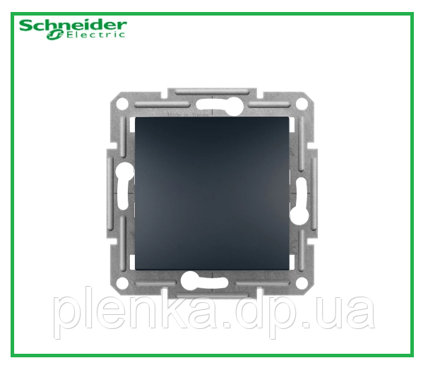 Вимикач одноклавішний перехресний Schneider Electric Asfora Антрацит EPH0500171