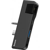 Док-станция Baseus CAHUB-FG01 USB3.1 Type-C/3.5mm - USB 3.0/RJ45/Type-C/3.5mm для Surface Go Черная