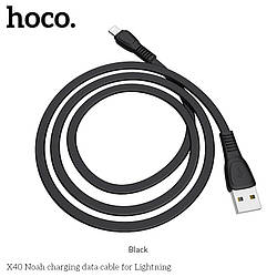 Кабель Hoco Lightning TPE Flat Noah X40 |1m, 2.4A|