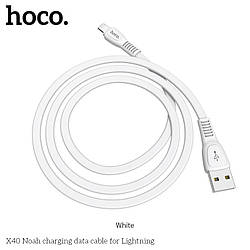 Кабель Hoco Lightning TPE Flat Noah X40 |1m, 2.4A|