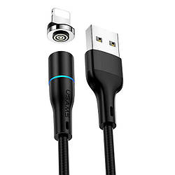 Кабель Usams Lightning Aluminum Alloy Магнітний US-SJ352 U32 |1m, 2.4A|