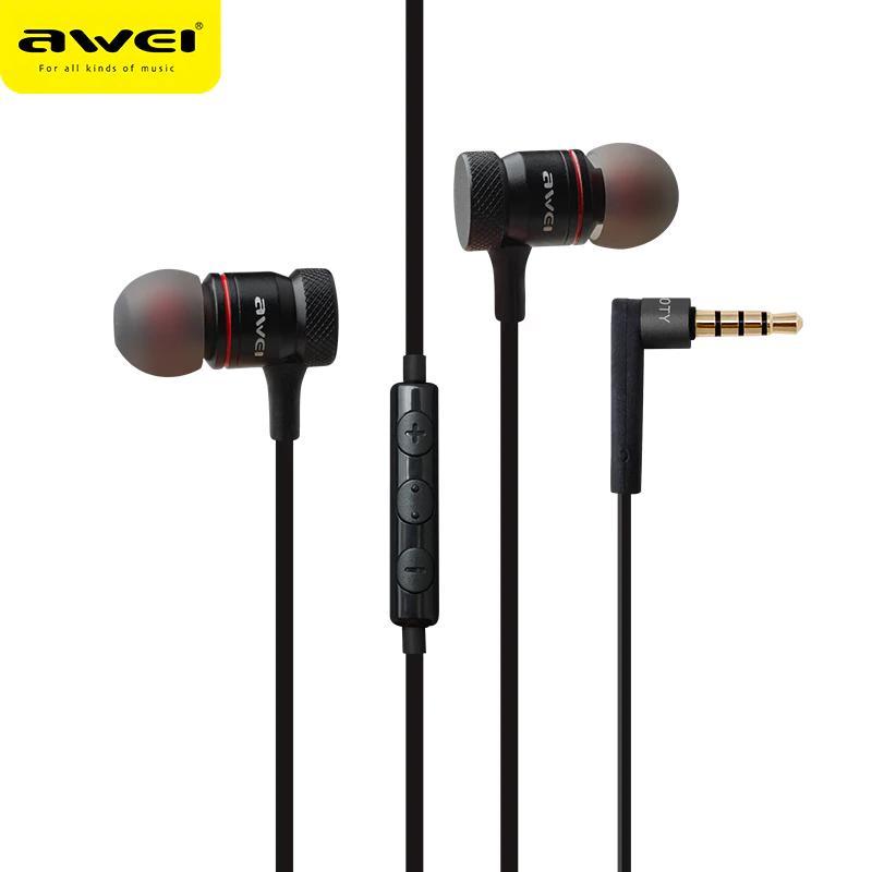 Навушники AWEI with mic ES70TY