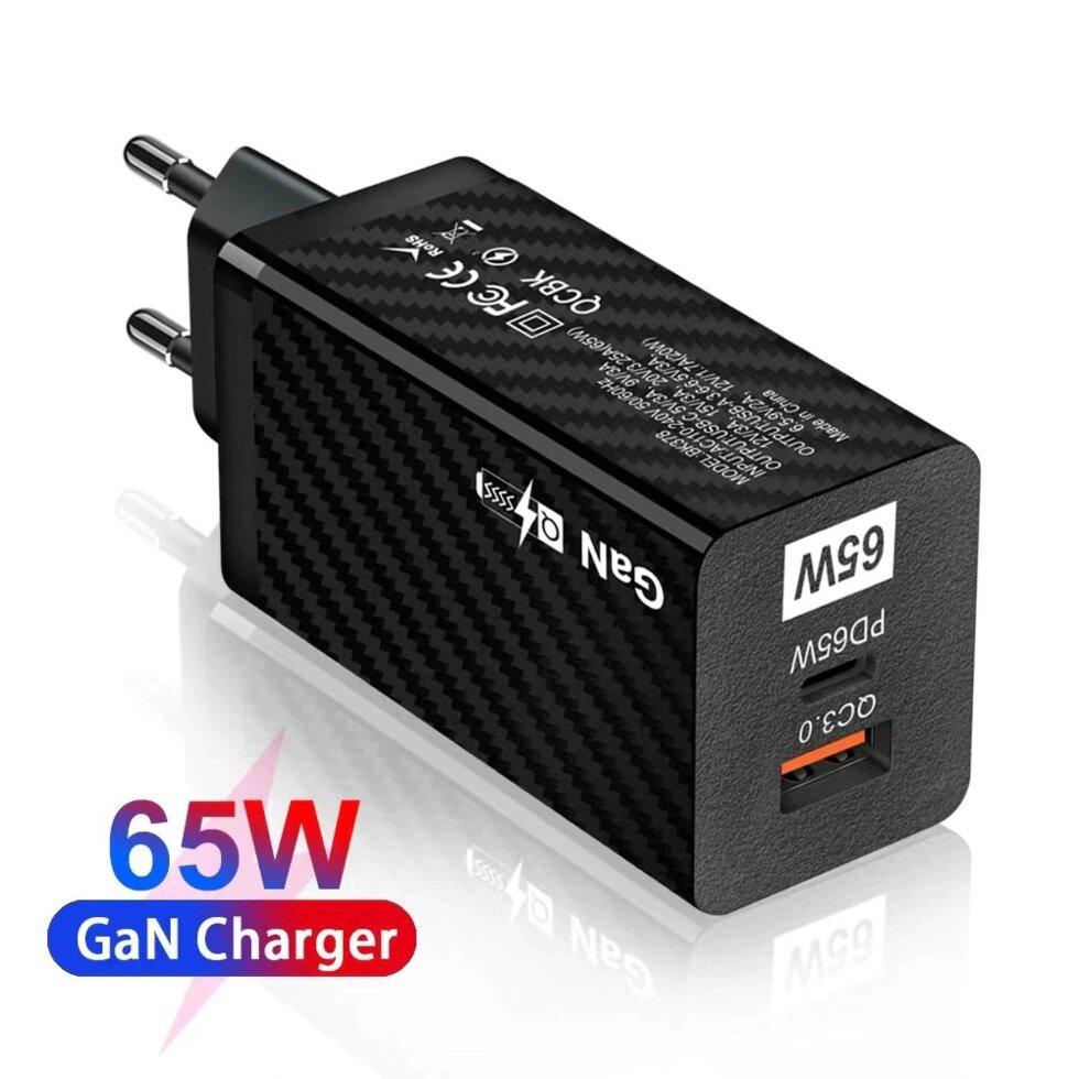 Зарядний пристрій GaN BK378 USB Type-C, 65 W
