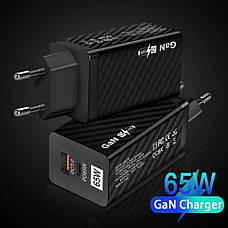 Зарядний пристрій GaN BK378 USB Type-C, 65 W, фото 4