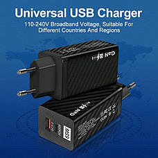 Зарядний пристрій GaN BK378 USB Type-C, 65 W, фото 5