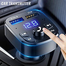 FM Модулятор Car Bluetooth Handsfree USB 3.1A, фото 4